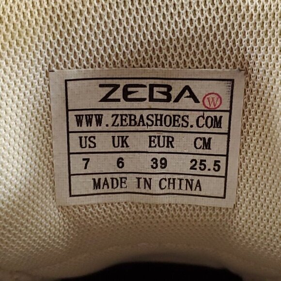 *READ* Zeba Mens Size 7 Wide Hands Free Beige Comfort Walking Slip On Shoes - Picture 16 of 16